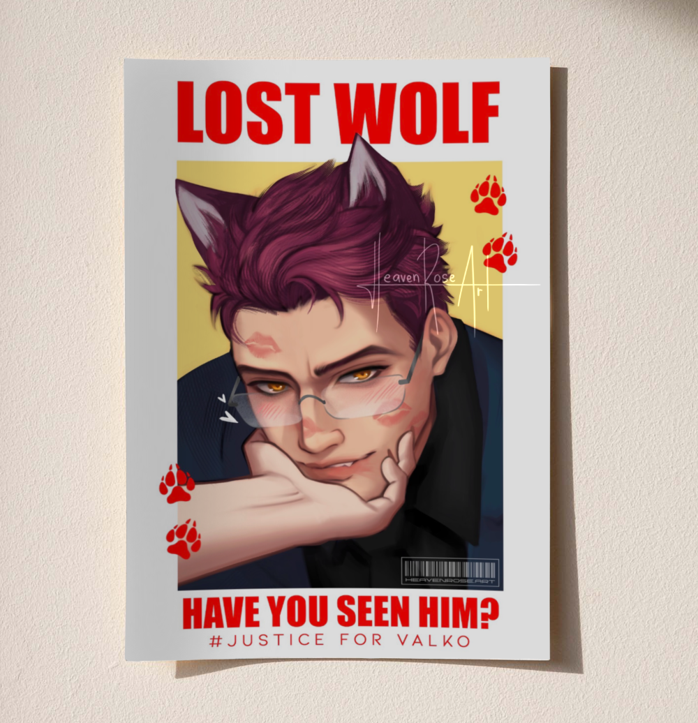 VALKO Lost Wolf Print