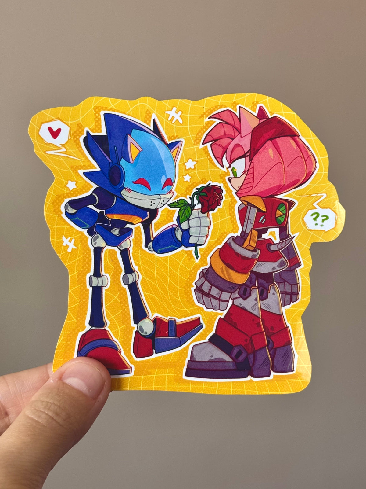 XXL STICKERS Chaos Sonic X Rusty Rose from Sonic Prime