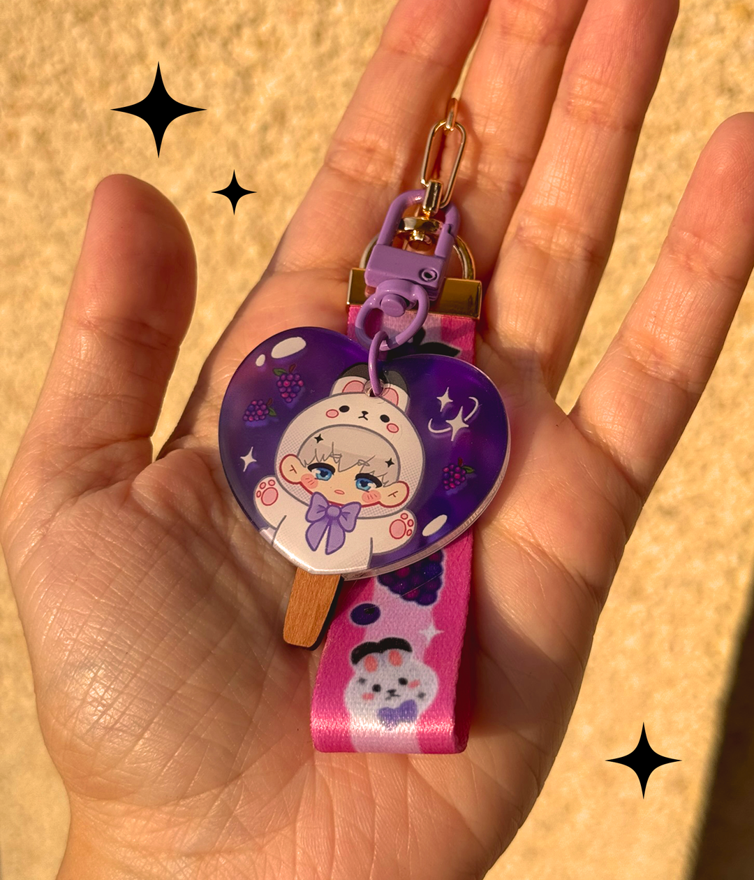 Love & Deepspace Popsicle Keychains