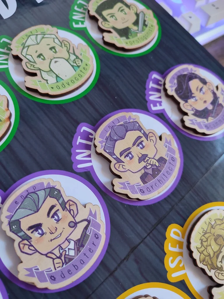 MBTI Personalities WOOD PINS