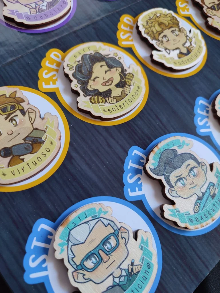 MBTI Personalities WOOD PINS