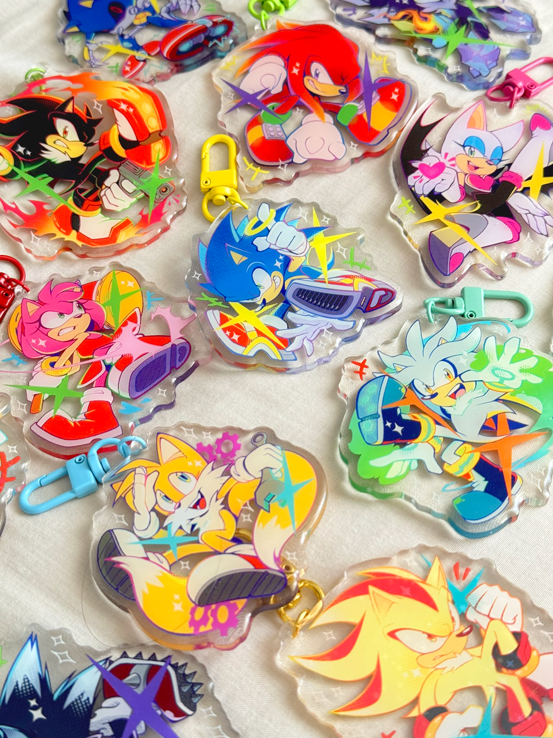 Sonic The Hedgehog Acrylic Keychains