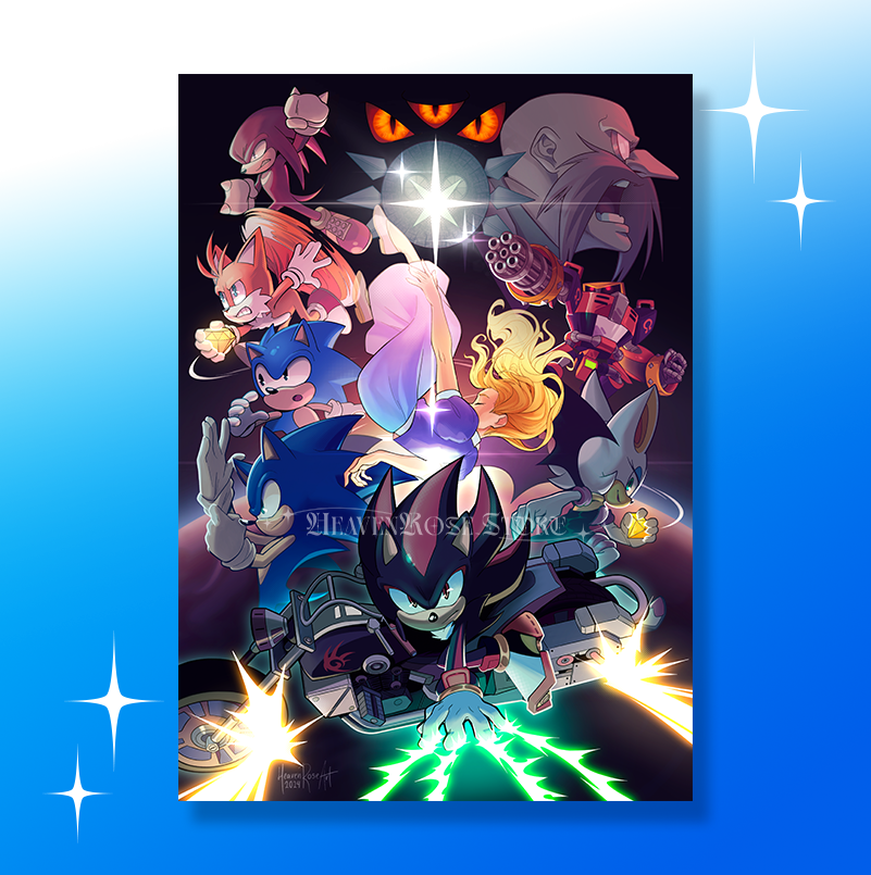 Sonic X Shadow Generations Tribute Print