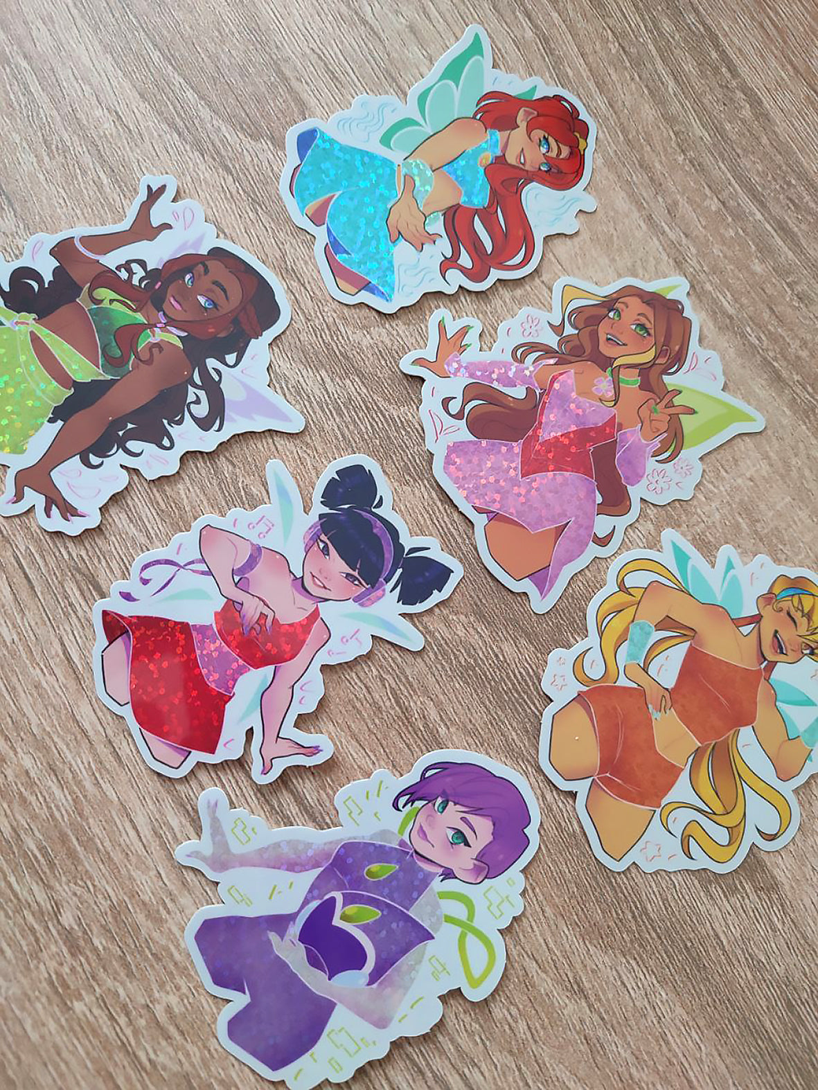 WINX CLUB Vinyl Glitter Stickers!