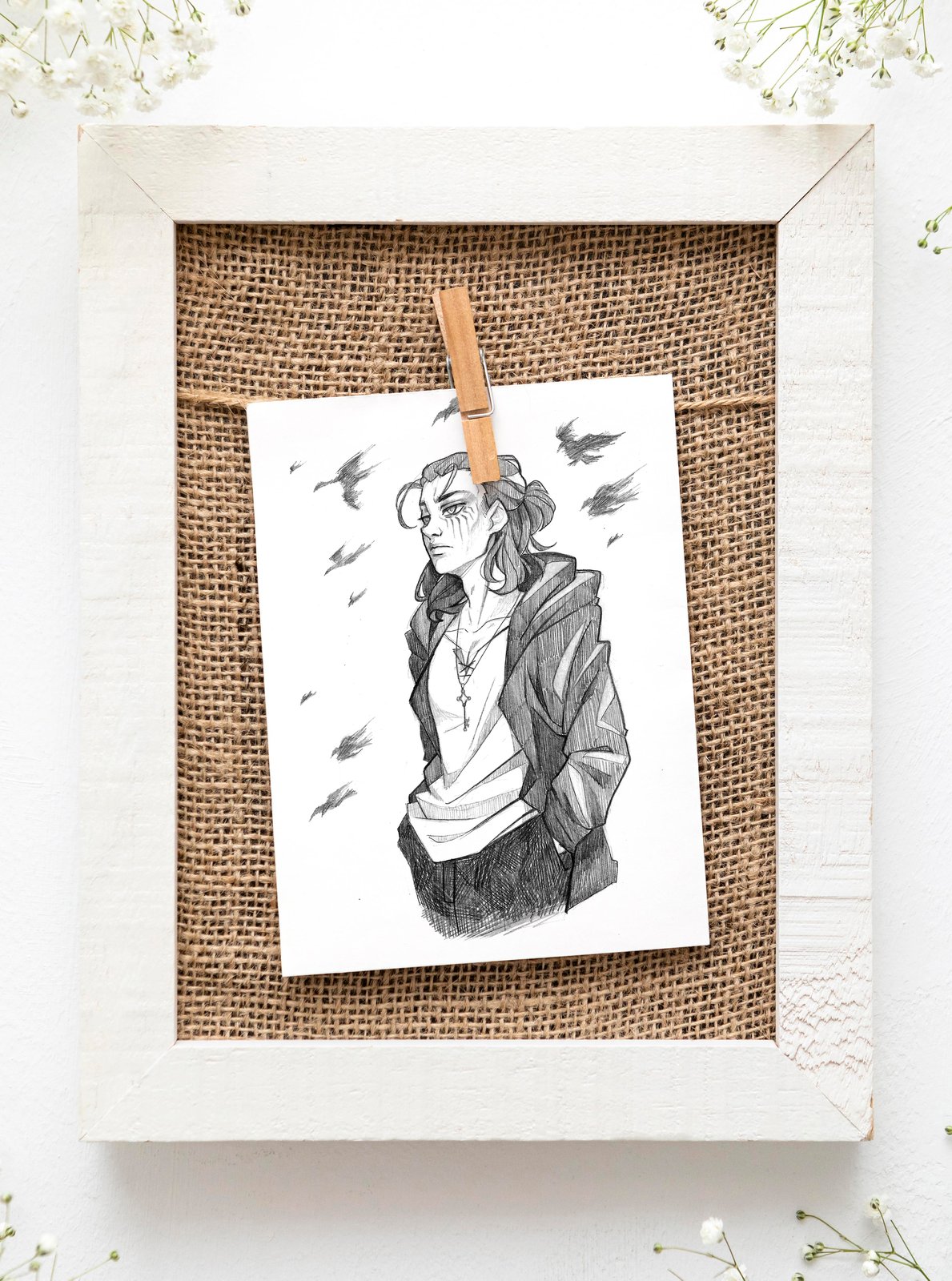 EREN JAEGER from Attack On Titan S4 Sketch A6 Print