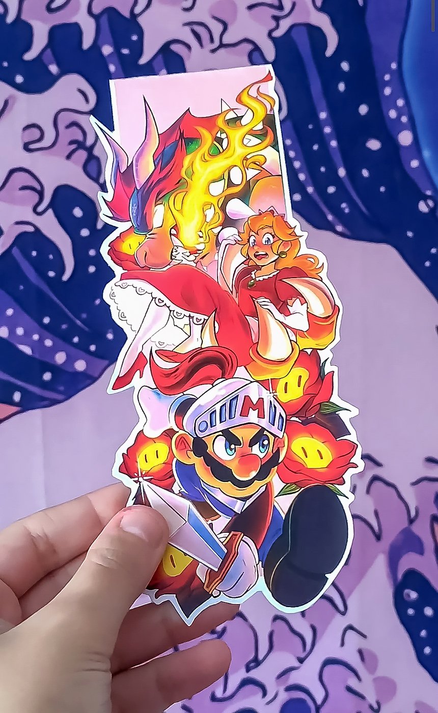 SUPER MARIO Bookmark Sant Jordi 2023 edition