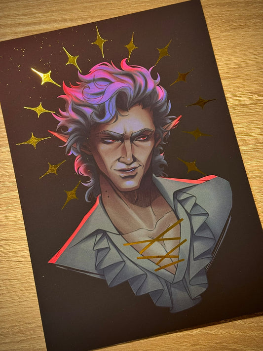 Astarion Baldurs Gate Foil Print
