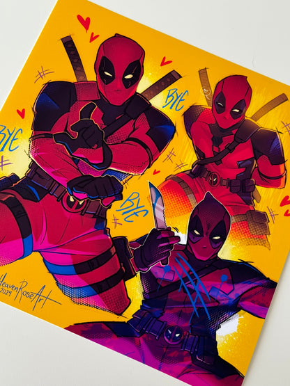 Deadpool BYE BYE BYE Print