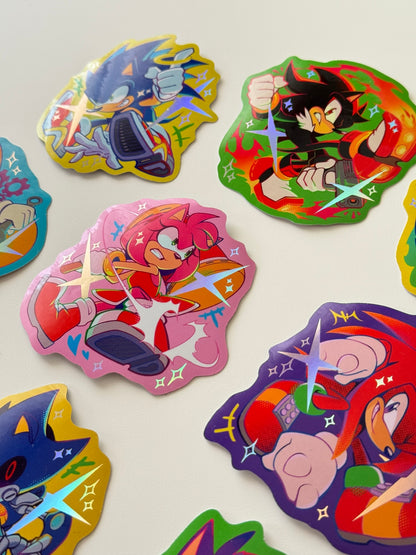 Sonic The Hedgehog Holographic Stickers