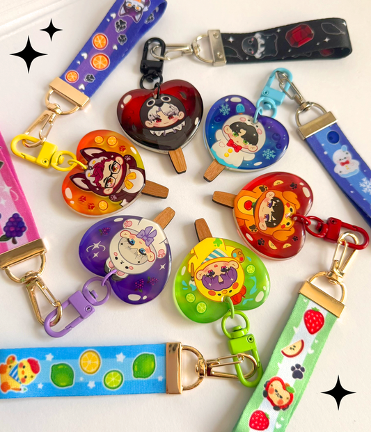 Love & Deepspace Popsicle Keychains