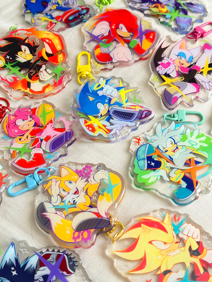 Sonic The Hedgehog Acrylic Keychains