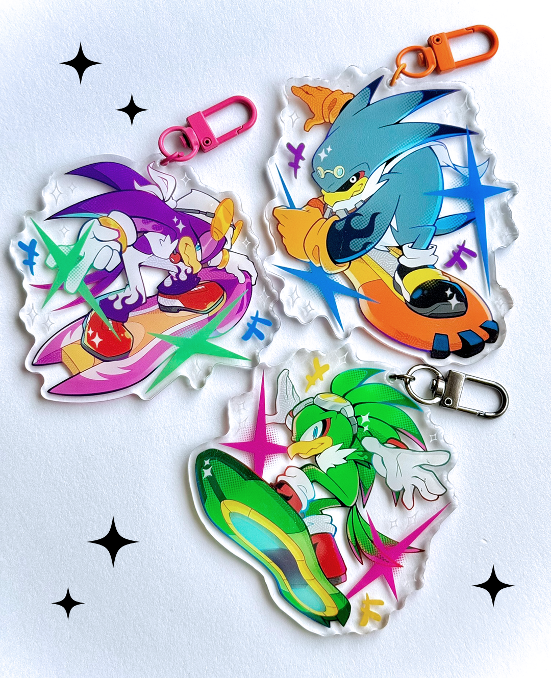 Sonic The Hedgehog Acrylic Keychains