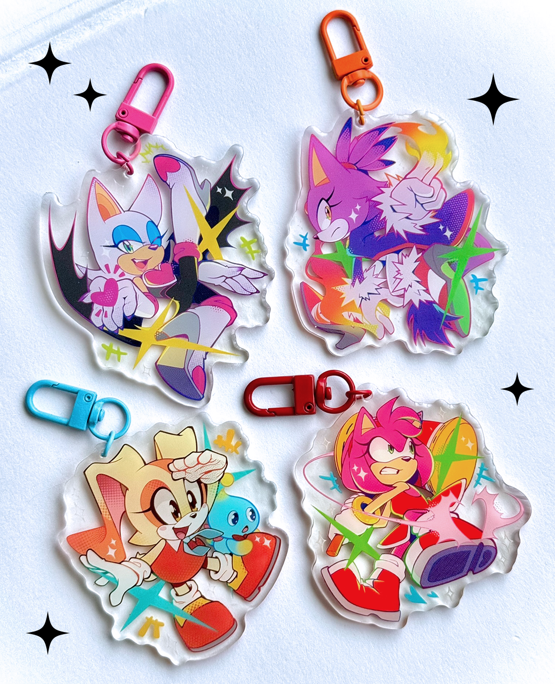 Sonic The Hedgehog Acrylic Keychains