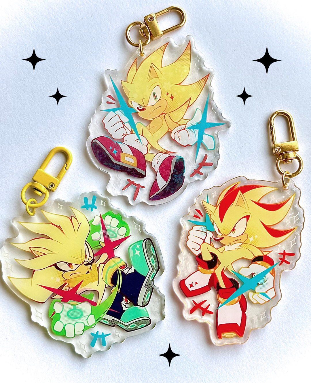 Sonic The Hedgehog Acrylic Keychains