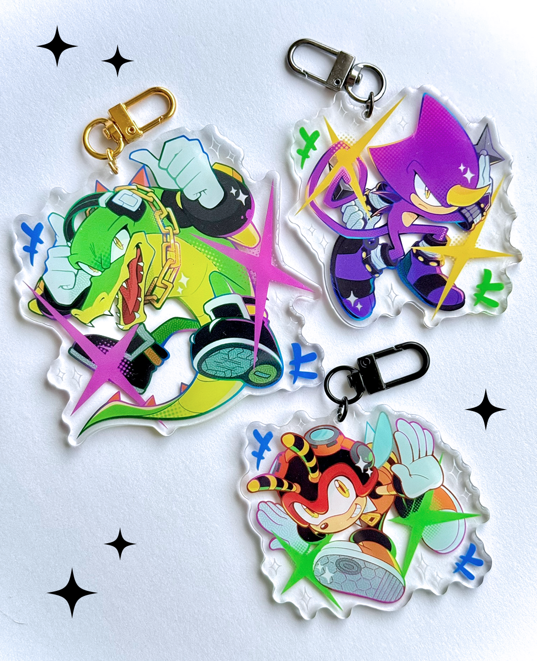 Sonic The Hedgehog Acrylic Keychains