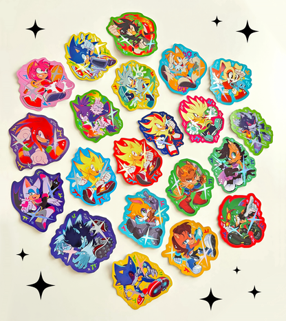 Sonic The Hedgehog Holographic Stickers