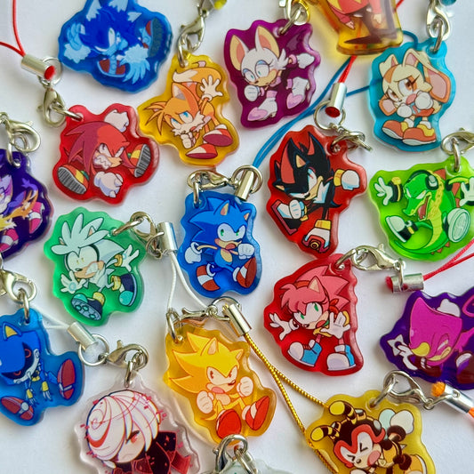 Sonic The Hedgehog Phonecharms