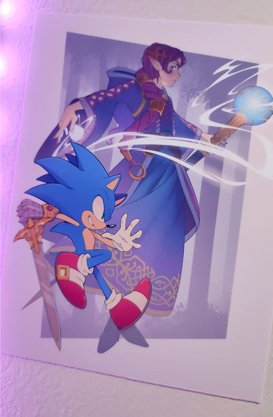 Sonic and the Black Knight Print