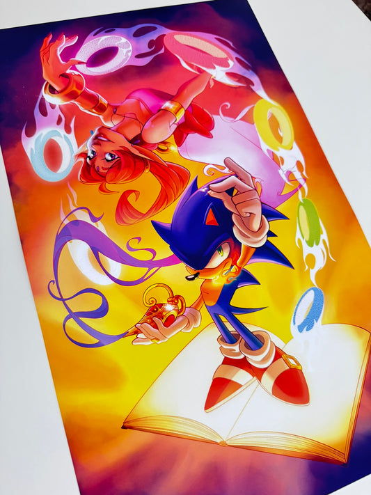Sonic and the Secret Rings Print