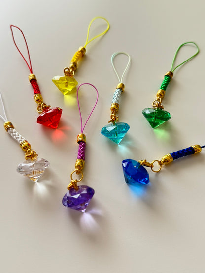Sonic Chaos Emeralds phone charms