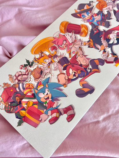 Sonic the Hedgehog Christmas Print