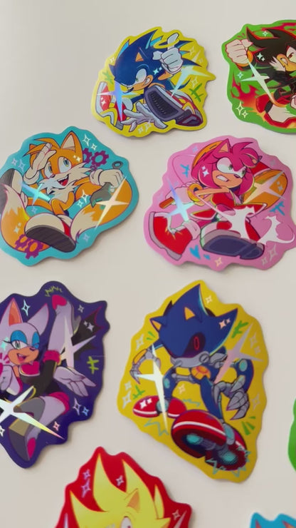 Sonic The Hedgehog Holographic Stickers