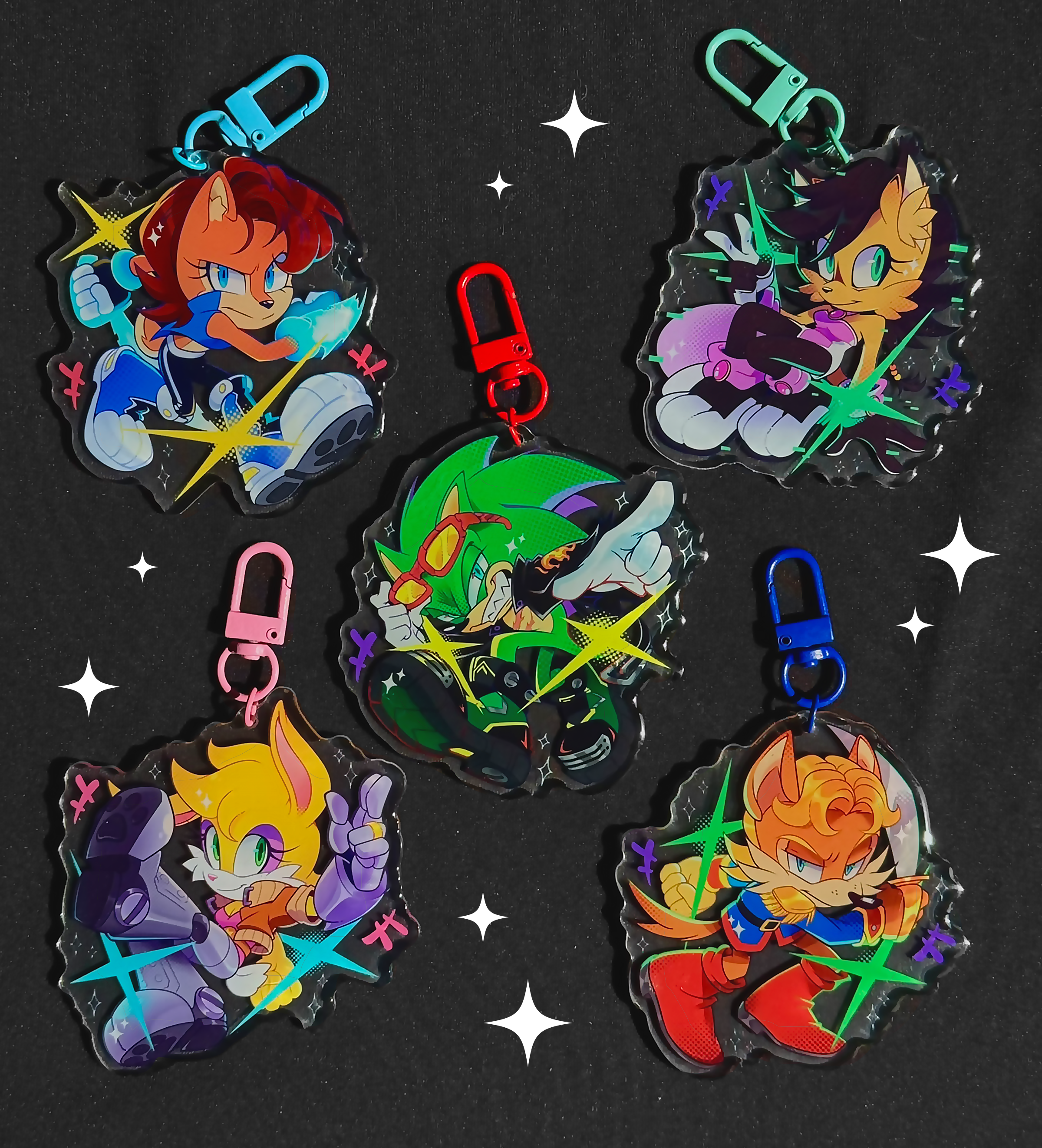 Sonic The Hedgehog [ARCHIE COMICS EDITION] Acrylic Keychains ...